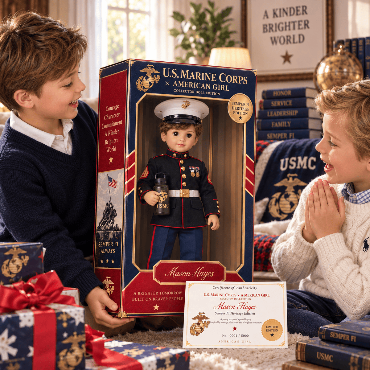 Premium USMC Commemorative Collector Doll PDL