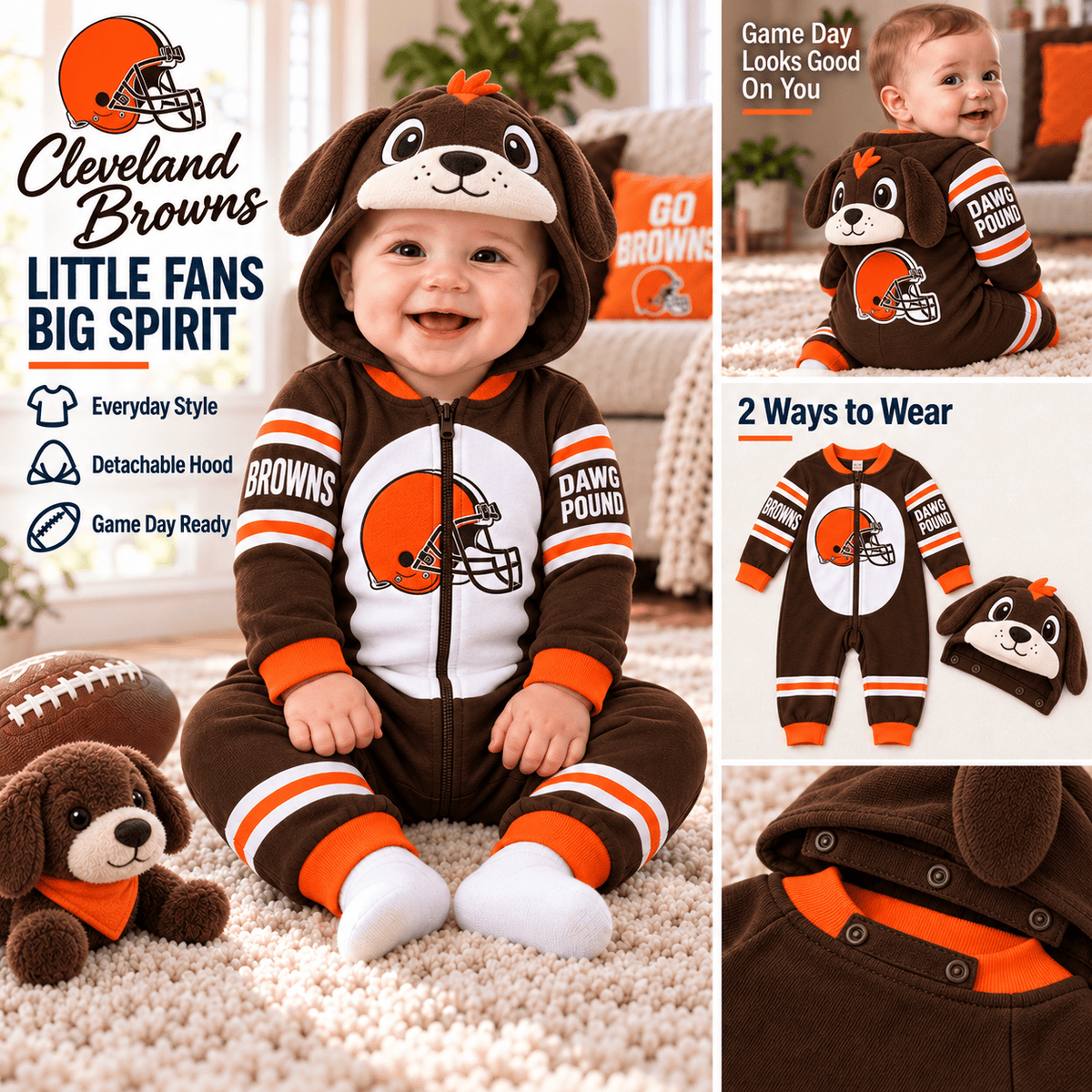 CLVB Premium Hooded Romper TMH