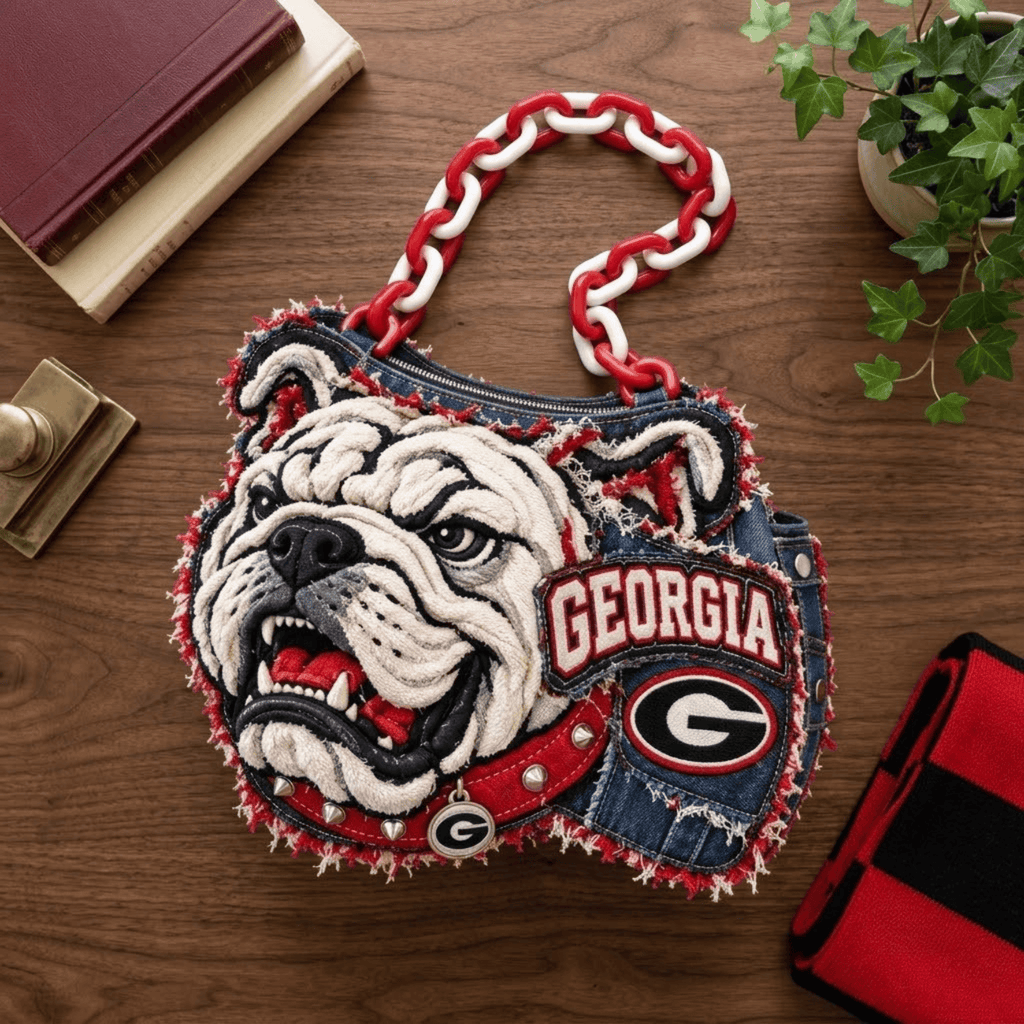 GGBD Sculptural Embroidered Denim Handbag NTKO