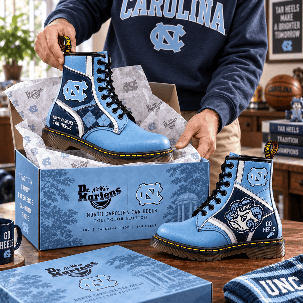 UNC Premium Leather Lace-Up Boots LNTH