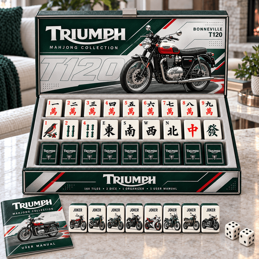 Premium TRI Mahjong Tiles Set TTMH