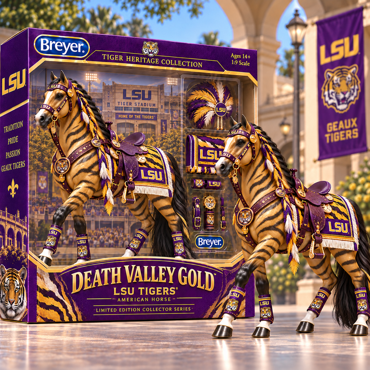 Premium LSU Heritage Horse Collectible Set PDL