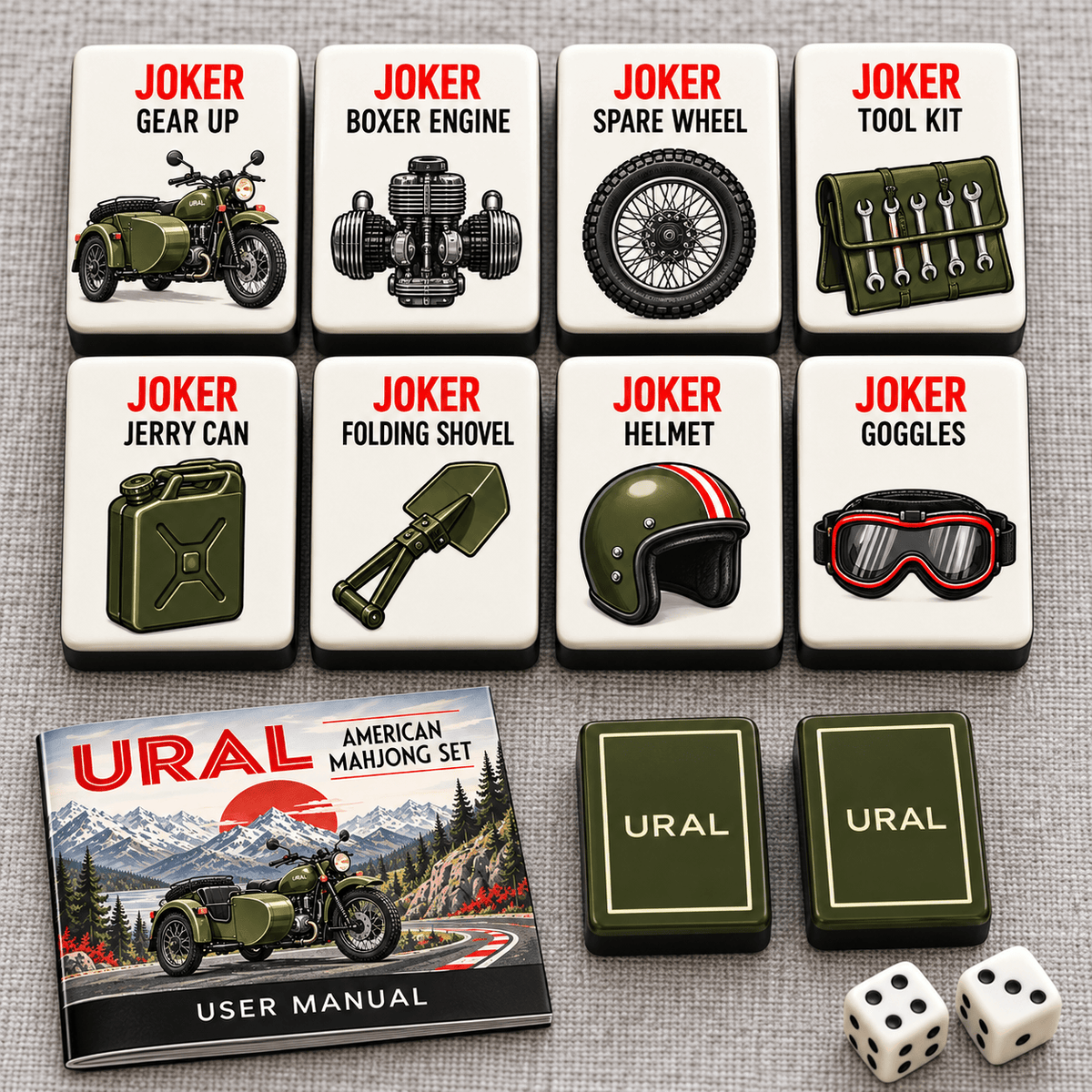 Premium URL Mahjong Tiles Set TTMH