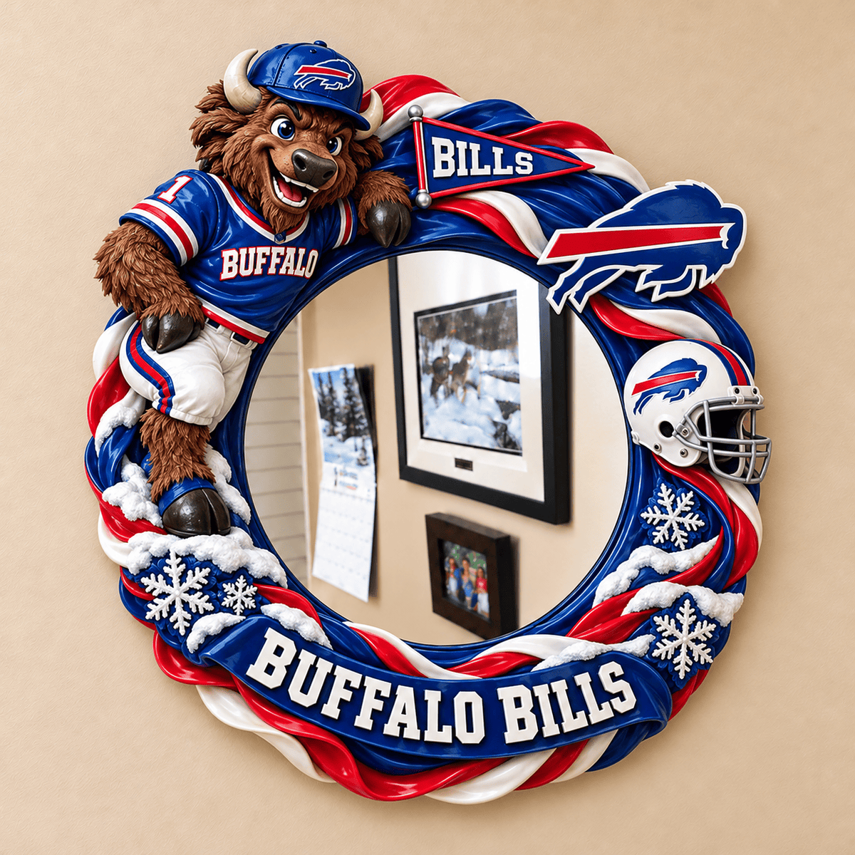 BFBL 3D Mascot Wall Mirror DNBN
