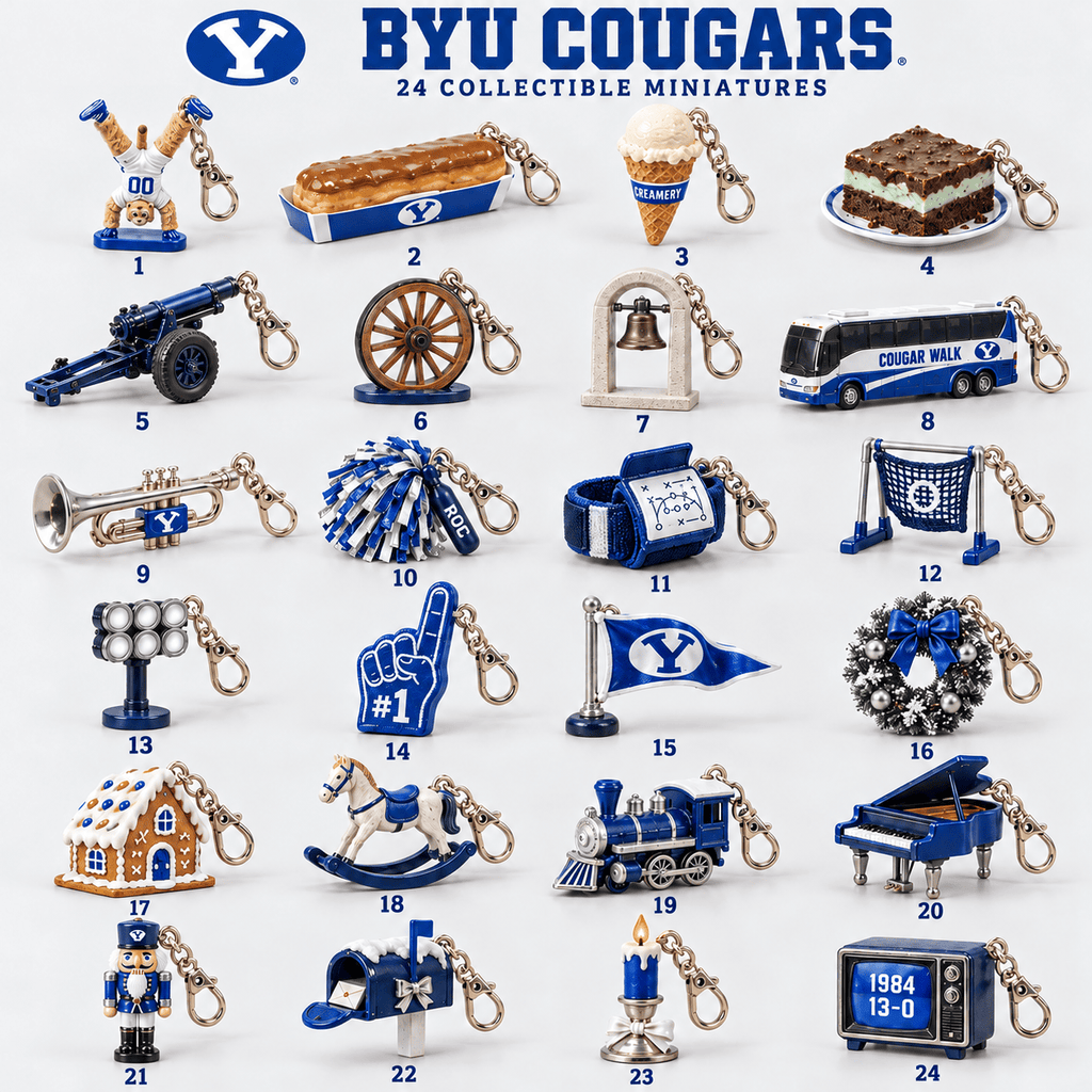 Premium BYU Christmas Tree Countdown Calendar TNSM
